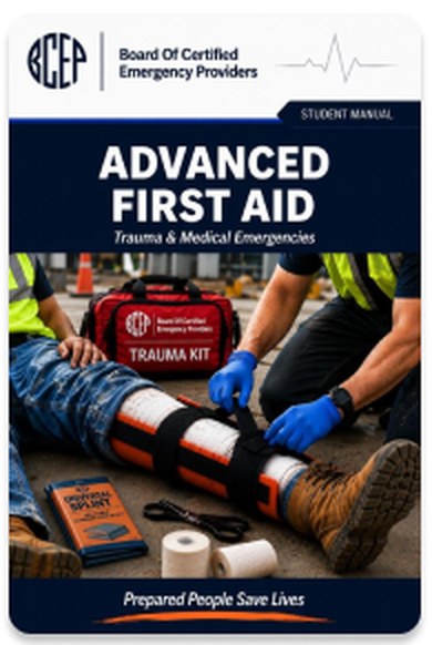 Advanced First Aid trauma and medical emergencies student manual cover