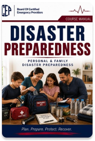 Personal and family disaster preparedness student manual cover