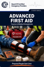 BCEP advanced first aid student manual cover