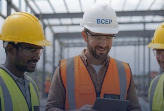 BCEP certified safety managers on a job site